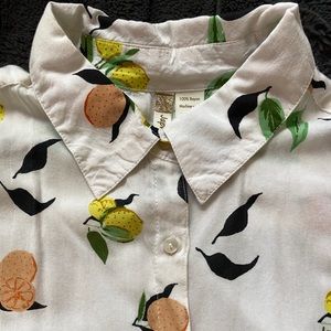 Sleeveless Citrus Blouse